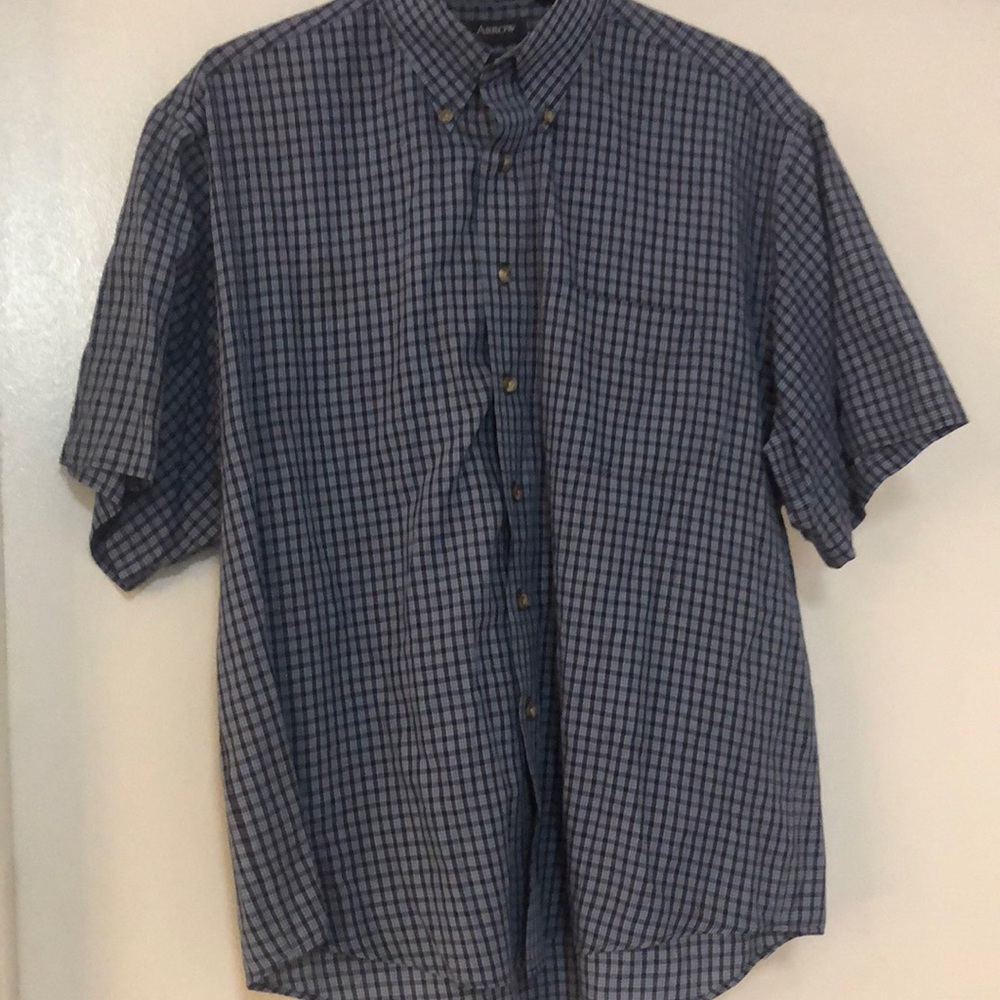 Men’s short sleeve wrinkle free shirt Size L - Picture 2 of 6